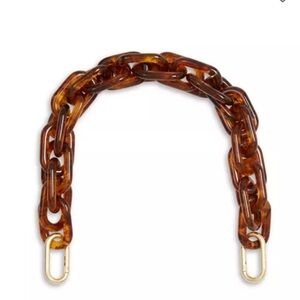 Clare V tortoise resin shortie strap